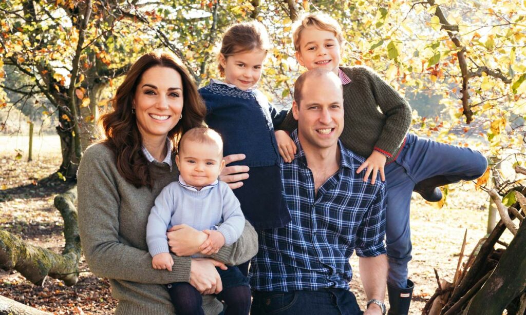 Герцог и Герцогиня Кэмбриджские с детьми